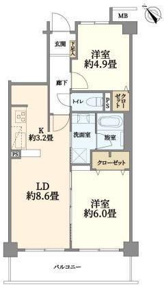 ＪＲ南武線「向河原」ダイアパレス武蔵小杉Ⅱの画像