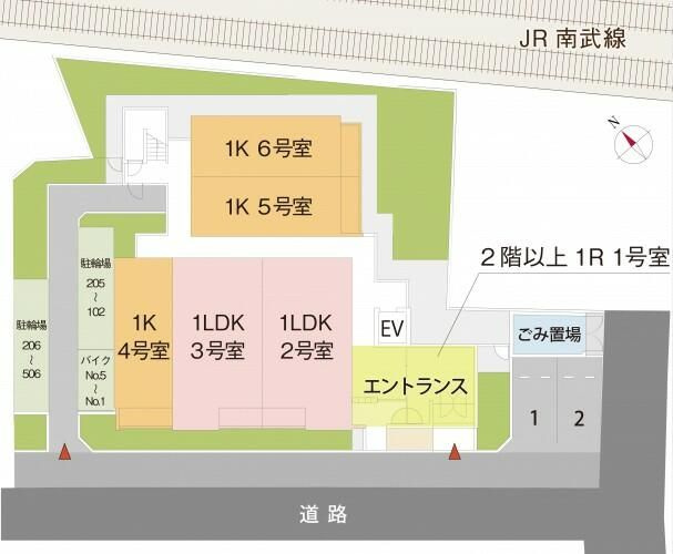 クレセールの区画図