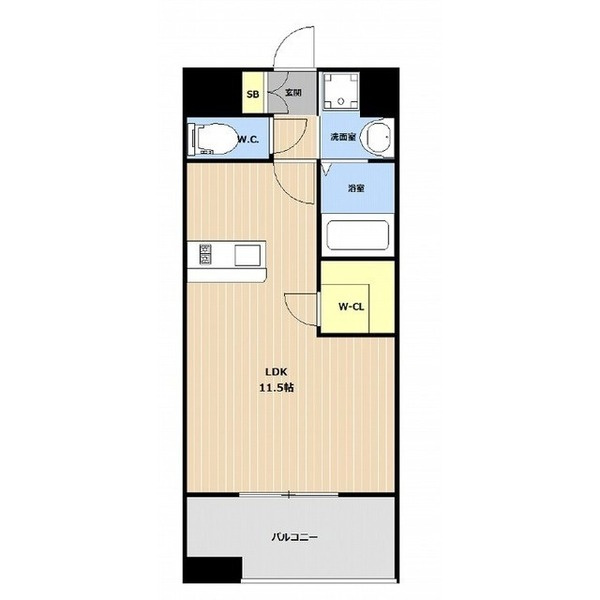 LIBTH新町EASTの間取り