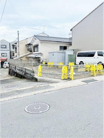 ■敷地約２２坪■角地■現況更地■建築条件なし売土地■山科区北花山中道町の外観|現地(令和５年１月撮影)