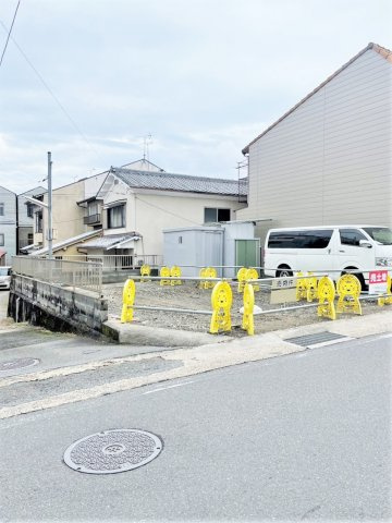■敷地約２２坪■角地■現況更地■建築条件なし売土地■山科区北花山中道町の外観|現地(令和５年１月撮影)