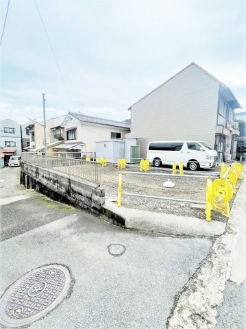 ■敷地約２２坪■角地■現況更地■建築条件なし売土地■山科区北花山中道町の外観|現地(令和５年１月撮影)