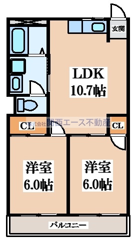 【間取り】 | コーポ松浦