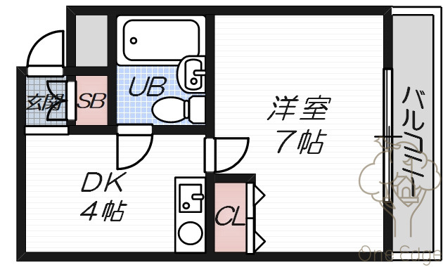 レナジア塚本の間取り