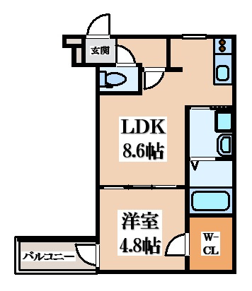 【間取り】 | フジパレス高井田西Ⅴ番館