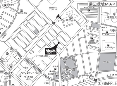 【地図】 | 市原市辰巳台東1丁目　新築戸建