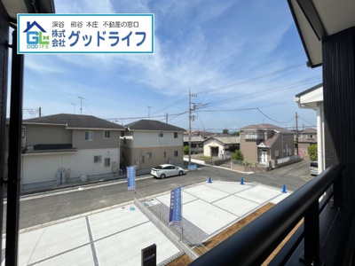 【展望】 | 深谷市萱場　全5棟　新築分譲住宅　2号棟 | 前面道路含む現地写真です