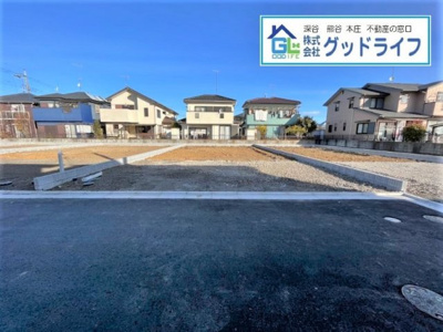 【前面道路含む現地写真】 | 深谷市萱場　全5棟　新築分譲住宅　3号棟 | 前面道路含む現地写真です