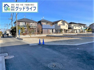 【前面道路含む現地写真】 | 深谷市萱場　全5棟　新築分譲住宅　3号棟 | 前面道路含む現地写真です