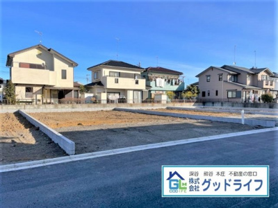 【前面道路含む現地写真】 | 深谷市萱場　全5棟　新築分譲住宅　3号棟 | 前面道路含む現地写真です