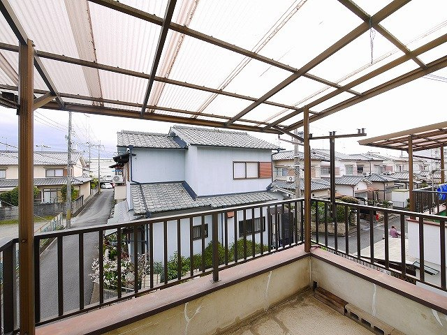 山崎邸の展望|屋根付きで安心ですね