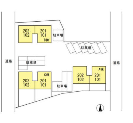 グレイス　Ｂ棟　　刈谷市近郊の賃貸はクラスホーム刈谷店の区画図