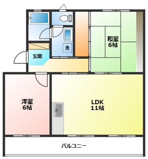 【間取り】 | 第一ホワイトハイツ