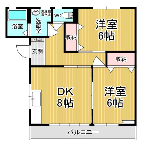 【間取り】 | レジデンス大森C | ファミリーさん向けのお部屋です♪