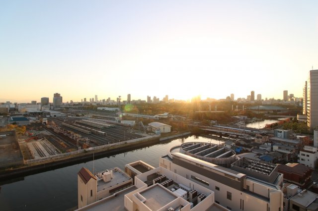 大阪城公園スカイハイツの展望