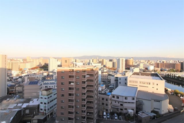 大阪城公園スカイハイツの展望
