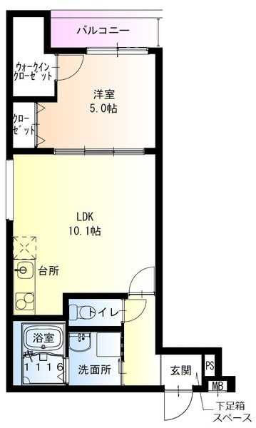 フジパレス高井田西Ⅲ番館の間取り