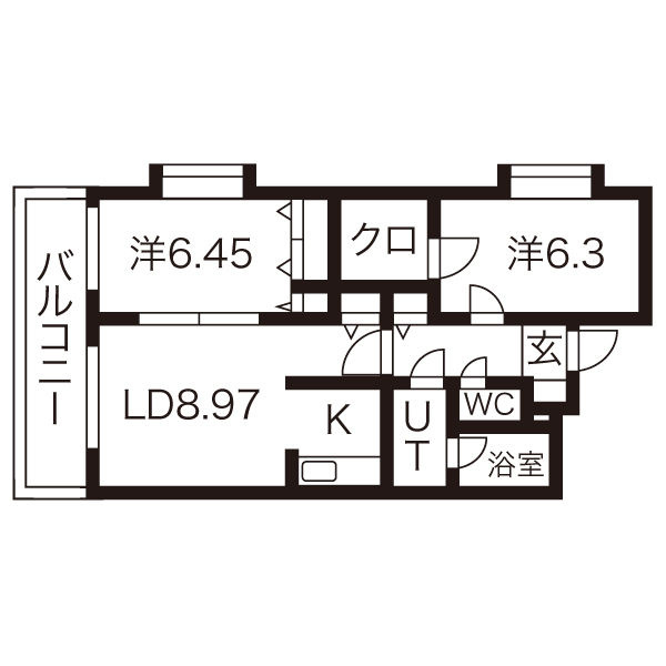 ルージュポミエの間取り