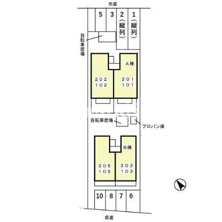 レジデンス ミツ２ Ａの玄関