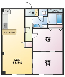 【間取り】 | サンヒルズ西今宿