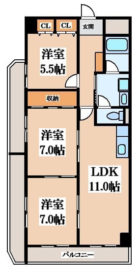 【間取り】 | サンメゾン