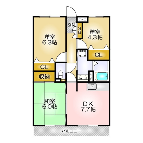 【間取り】 | ノーブル須磨