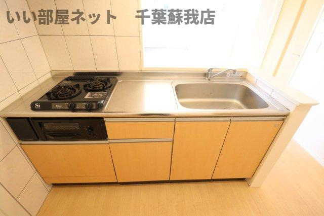 ハピネスのキッチン|きれいなキッチンです