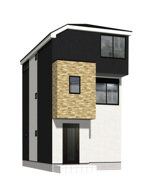 【横浜市旭区南希望が丘21-3新築戸建てＡ号棟】★仲介手数料無料★（さちが丘小学校・南希望ヶ丘中学校）の外観パース