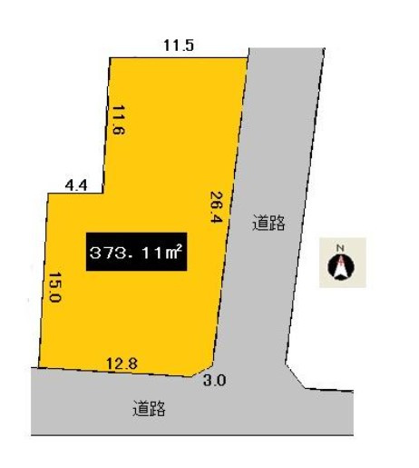 あわら市市姫２丁目　土地の土地図