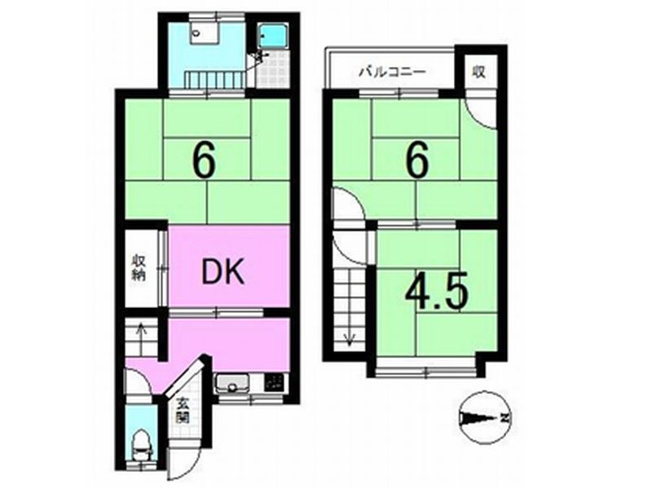 【間取り】 | 山科区北花山市田町　中古戸建