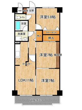 グランドヒル高橋の間取り