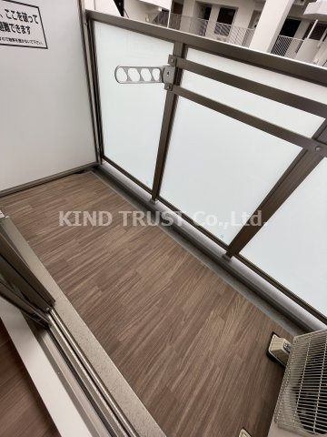 プレサンス梅田Ⅱのバルコニー|広々としたバルコニーです