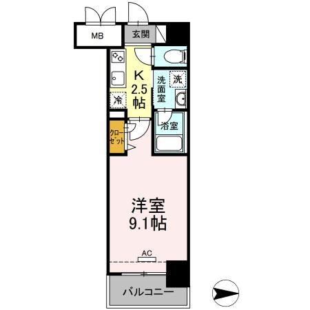 アヴァンセ武蔵小杉の間取り