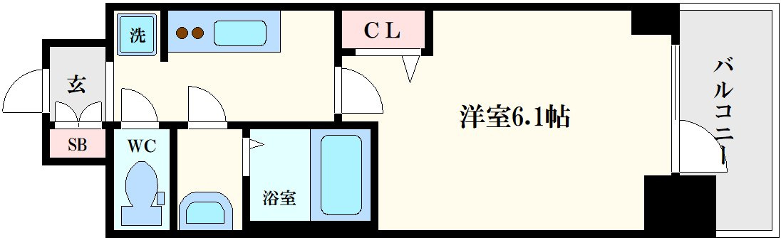 プレサンス松屋町ヴィゴラスの間取り