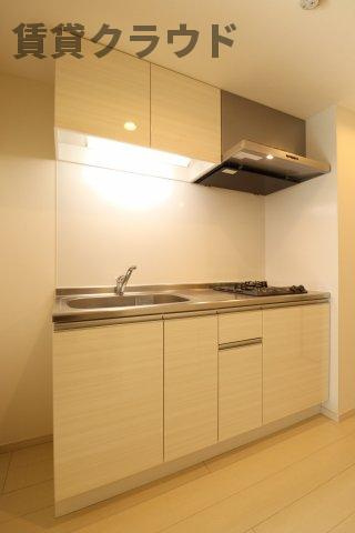 グレイス蘇我のキッチン|収納スペースがあるので、散らかりやすいキッチンもスッキリ♪