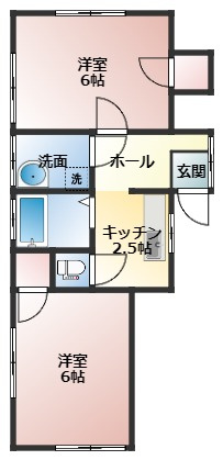 【間取り】 | コーポ三木