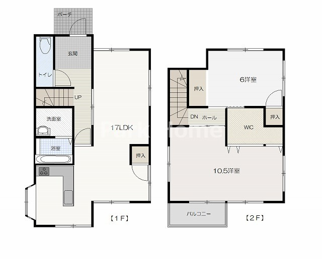高知市福井町 -ﾌﾙﾘﾌｫｰﾑ済- 中古戸建ての間取り