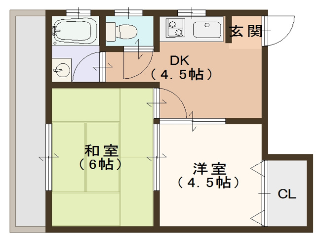【間取り】 | 幸田マンション