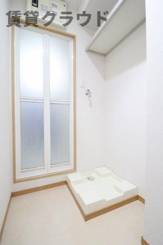グリーンベルの洗面所|ゆったりとスペースのある洗面所