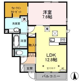 【間取り】 | サンモールＡ