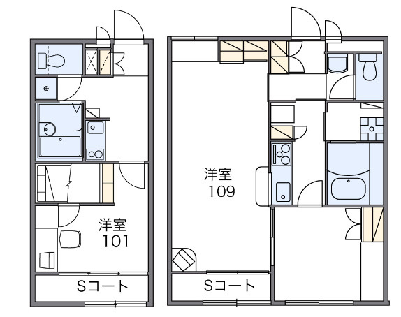 レオパレスヴェルヴェデーレの間取り|画像2