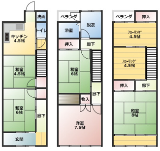 【間取り】 | 新宿５-19