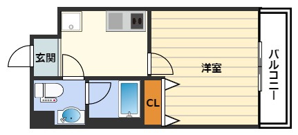 レオンコンフォート新梅田Ⅱの間取り