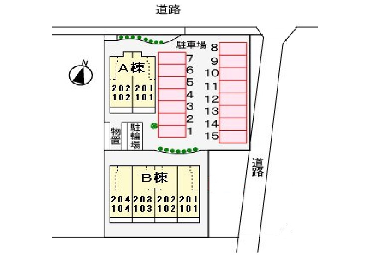 パレス・シュティルBの区画図
