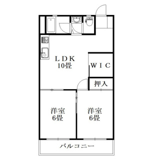 【間取り】 | コーポ林第二ビル