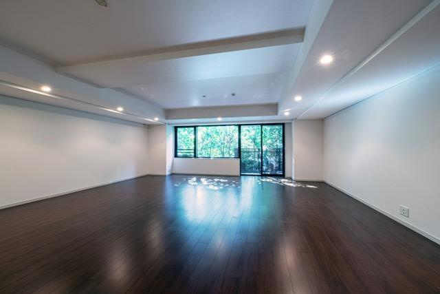 新宿区市谷砂土原町３丁目の賃貸マンションの居間・リビング