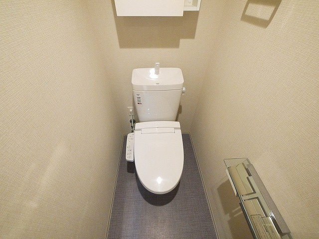 グラシア西大寺　住居のトイレ|落ち着いた色調のトイレです