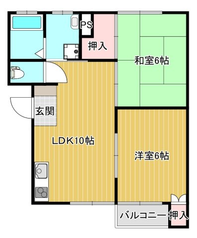 ハイツ潮騒の間取り