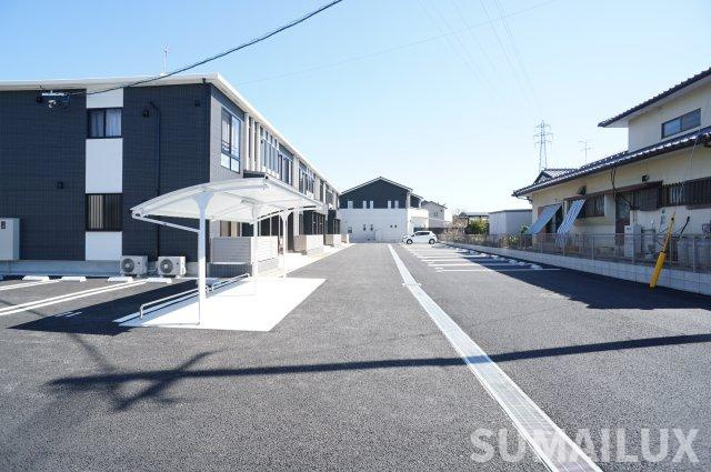 熊本市北区西梶尾町の賃貸マンションの駐車場