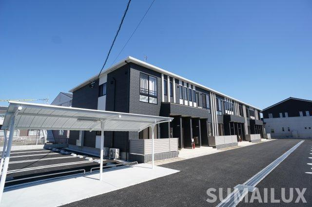 熊本市北区西梶尾町のアパートの外観